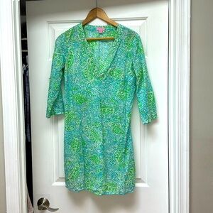 Lilly Pulitzer Crab print beach cover up